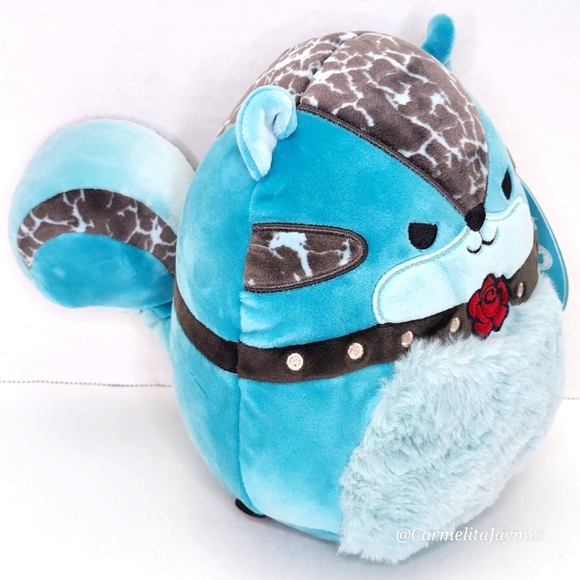 SAMSARA 🐿 FTM Teal & Black Chipmunk Girly Goth Squad Original Squishmallow NWT - Picture 6 of 8